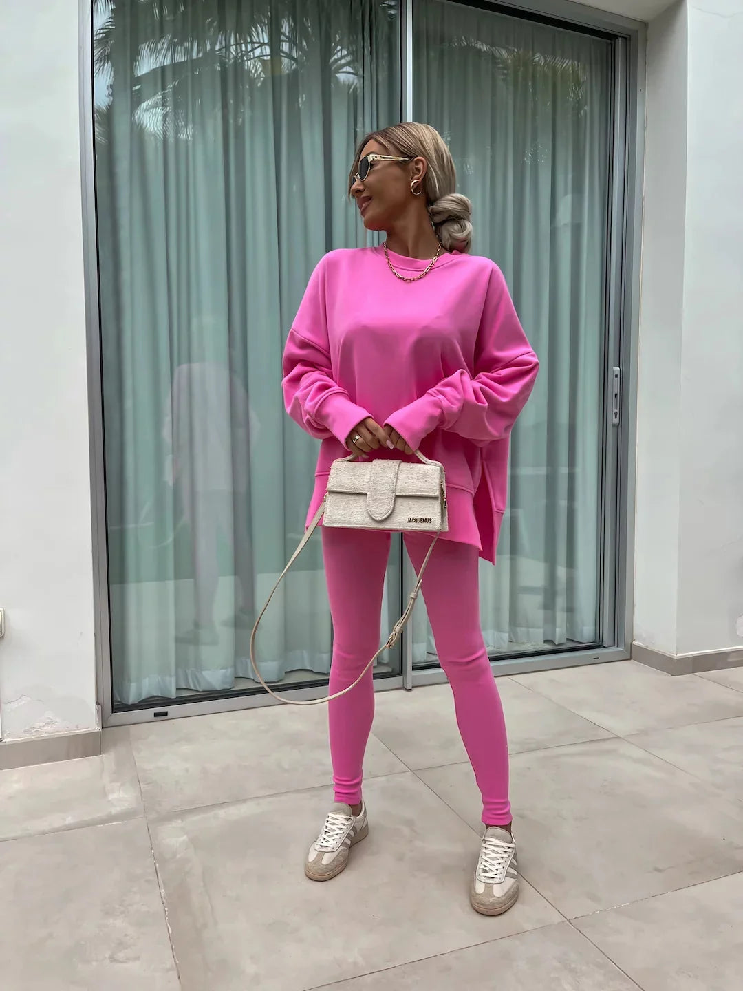 Annika | Zweiteiliges Ensemble mit weitem Pullover und Schlupfhose