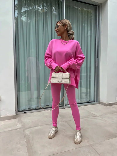 Annika | Zweiteiliges Ensemble mit weitem Pullover und Schlupfhose