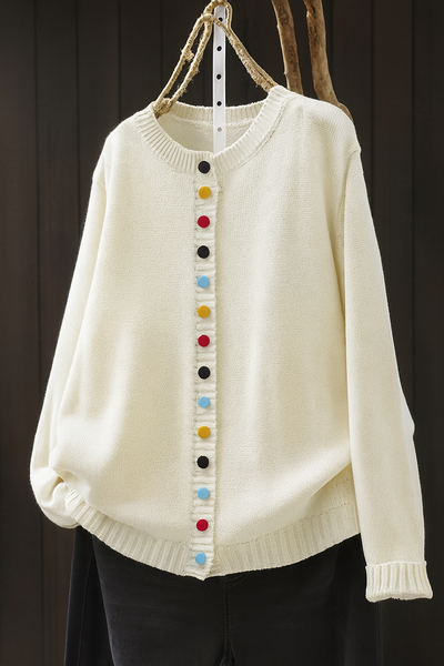Selina | Komfortable Baumwoll-Strickjacke