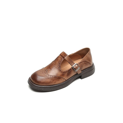 Tamina | Mary Jane Schuhe mit Brogue-Detail