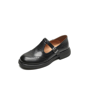 Tamina | Mary Jane Schuhe mit Brogue-Detail