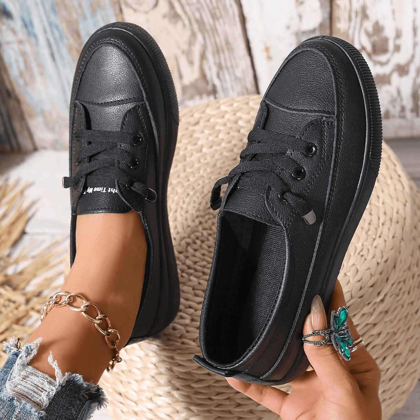 Aimée | Atmungsaktive Schnürschuhe mit weicher Innensohle