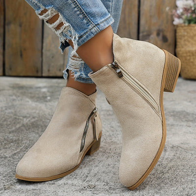 Augusta | Klassische Stiefeletten mit seitlichem Reißverschluss