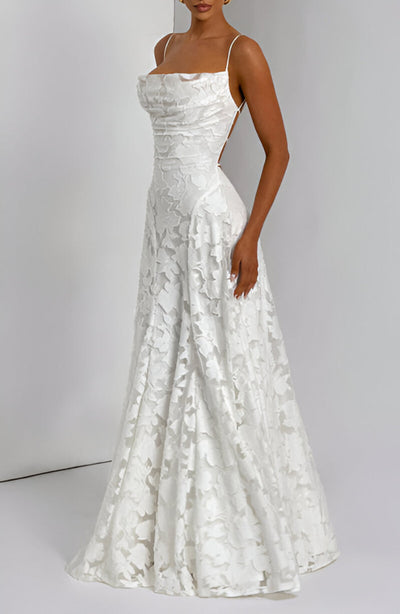 Hannelore | Maxi-Kleid mit Korsett aus Spitze