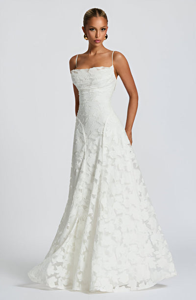 Hannelore | Maxi-Kleid mit Korsett aus Spitze