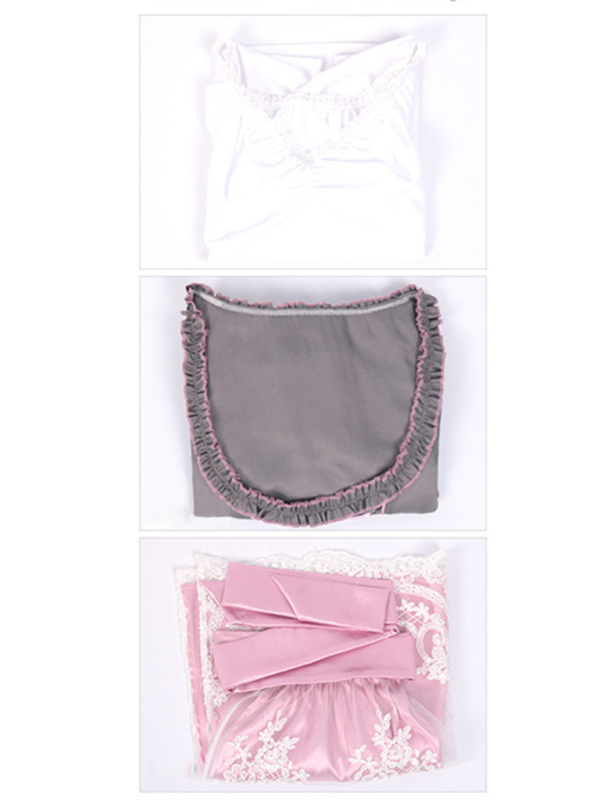 Lara | Romantisches Dirndl in Grau mit Rosa