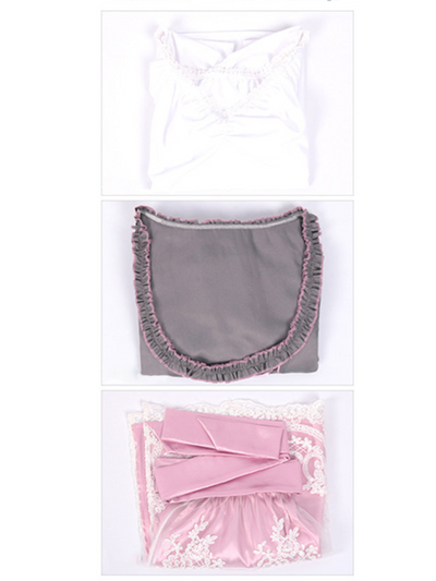 Lara | Romantisches Dirndl in Grau mit Rosa
