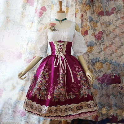Mathilde | Romantisches Vintage-Kleid mit Puffärmeln