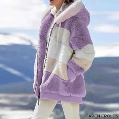 Sophie | Oversize-Kapuzenjacke mit Patchwork-Design